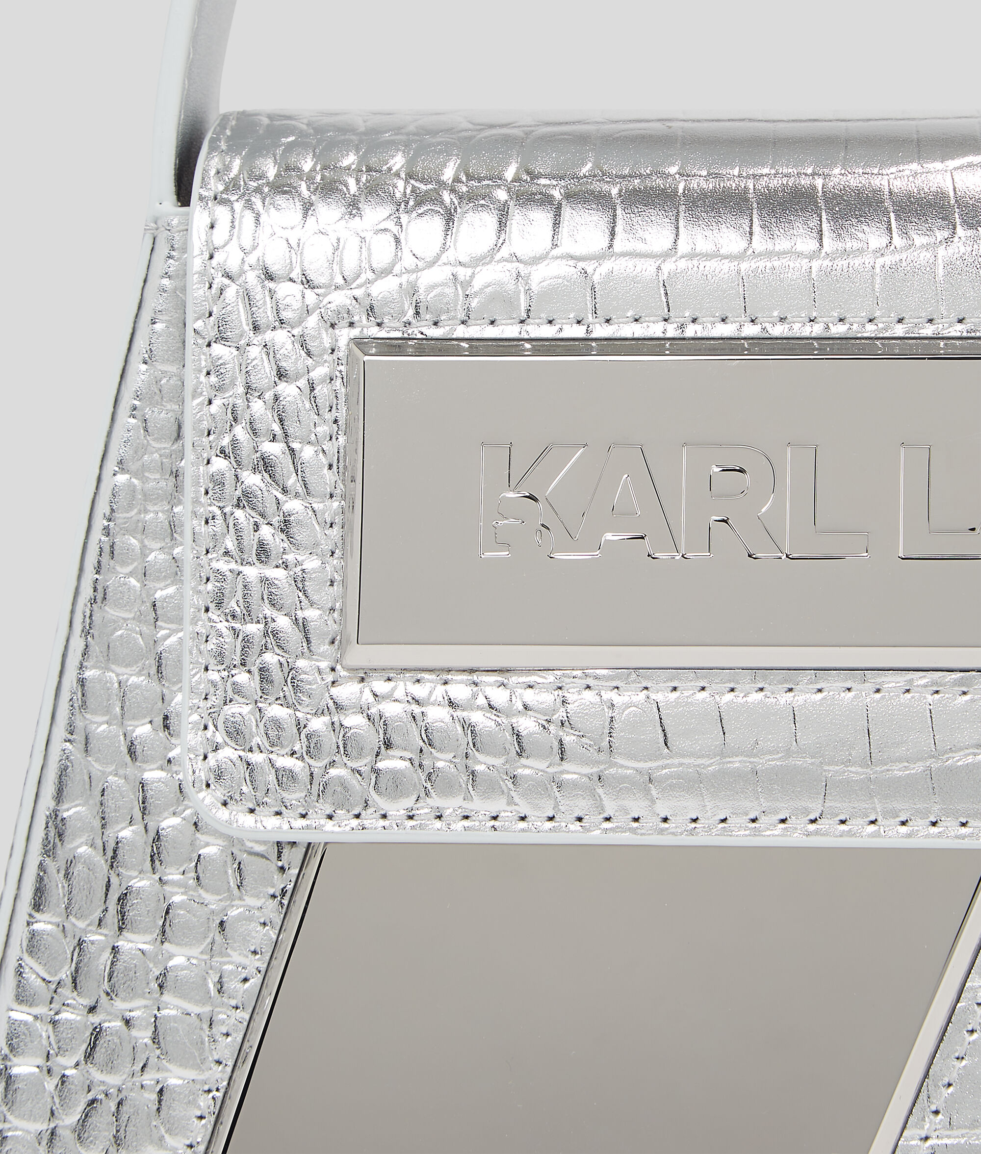 SAC PORTÉ ÉPAULE EFFET CROCO DE TAILLE MOYENNE IKON K
