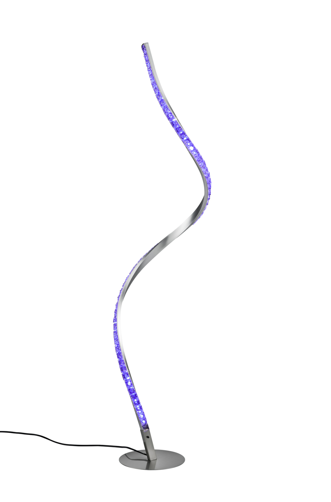 LED-Stehleuchte - Aluminium gebürstet - Farbwechsler