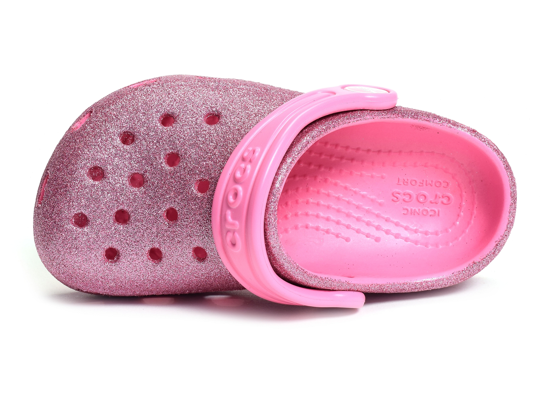 Classic glitter clog k rose