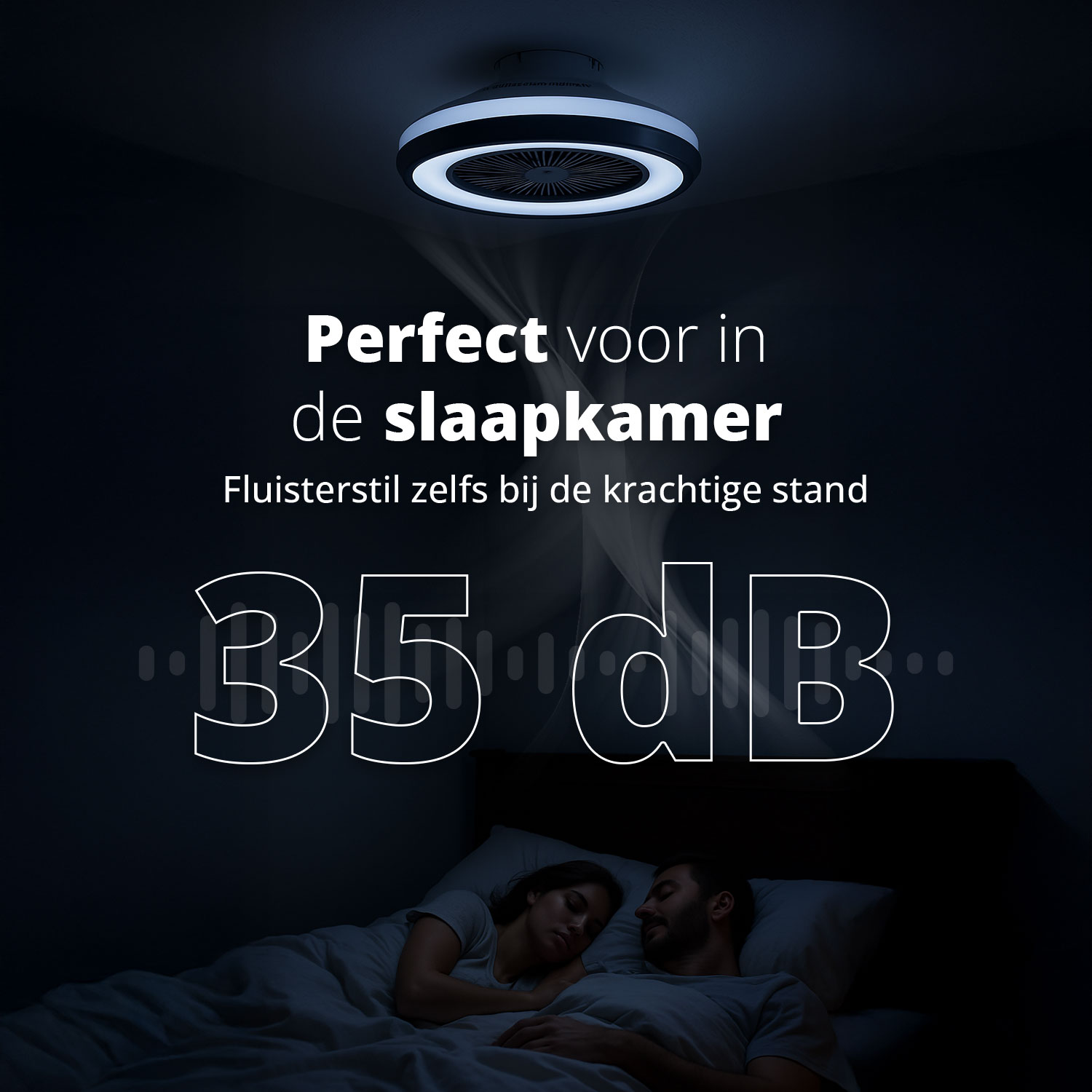 FlinQ LumiFan Plafondventilator - Black