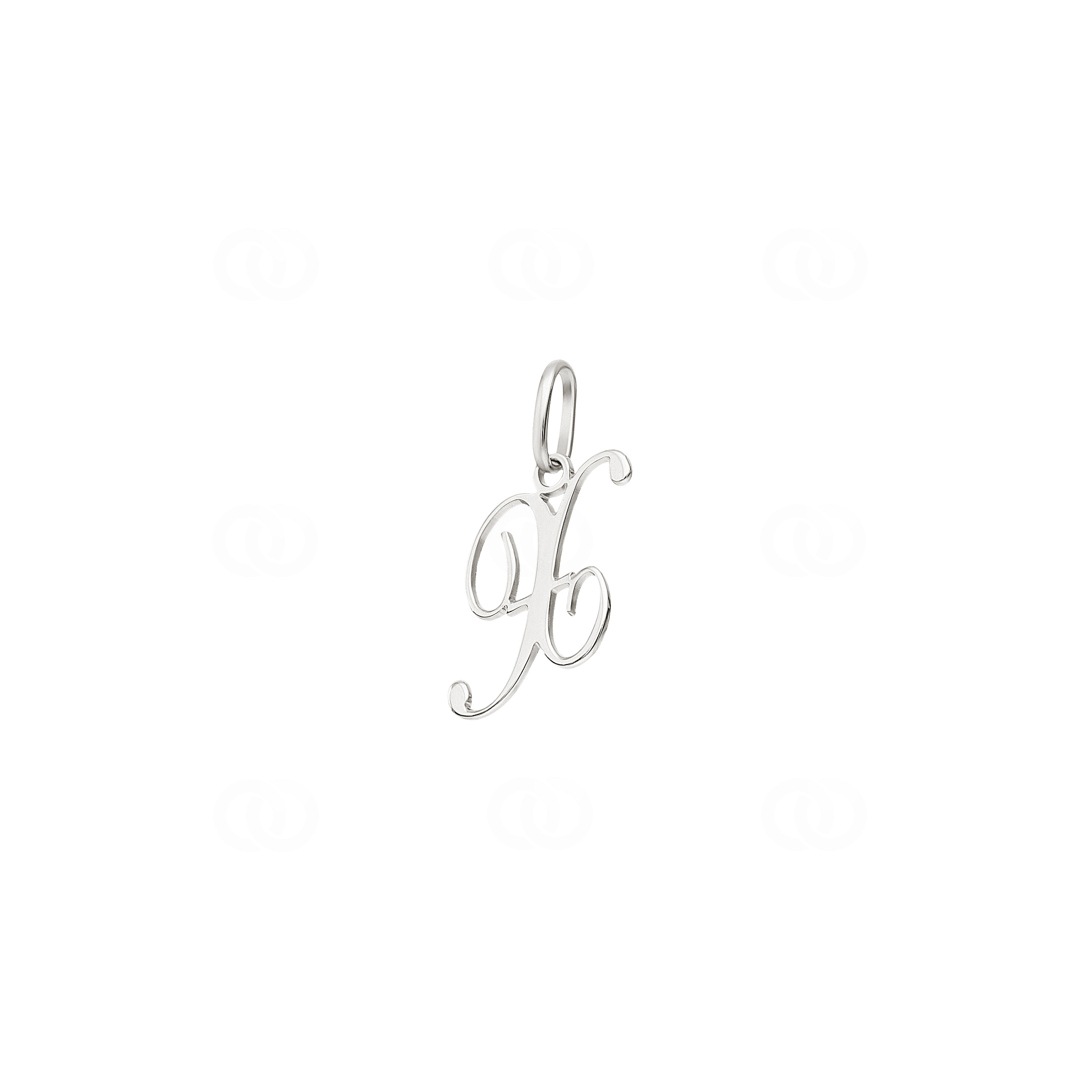 Anhänger 925 Silber rhodiniert Buchstabe X