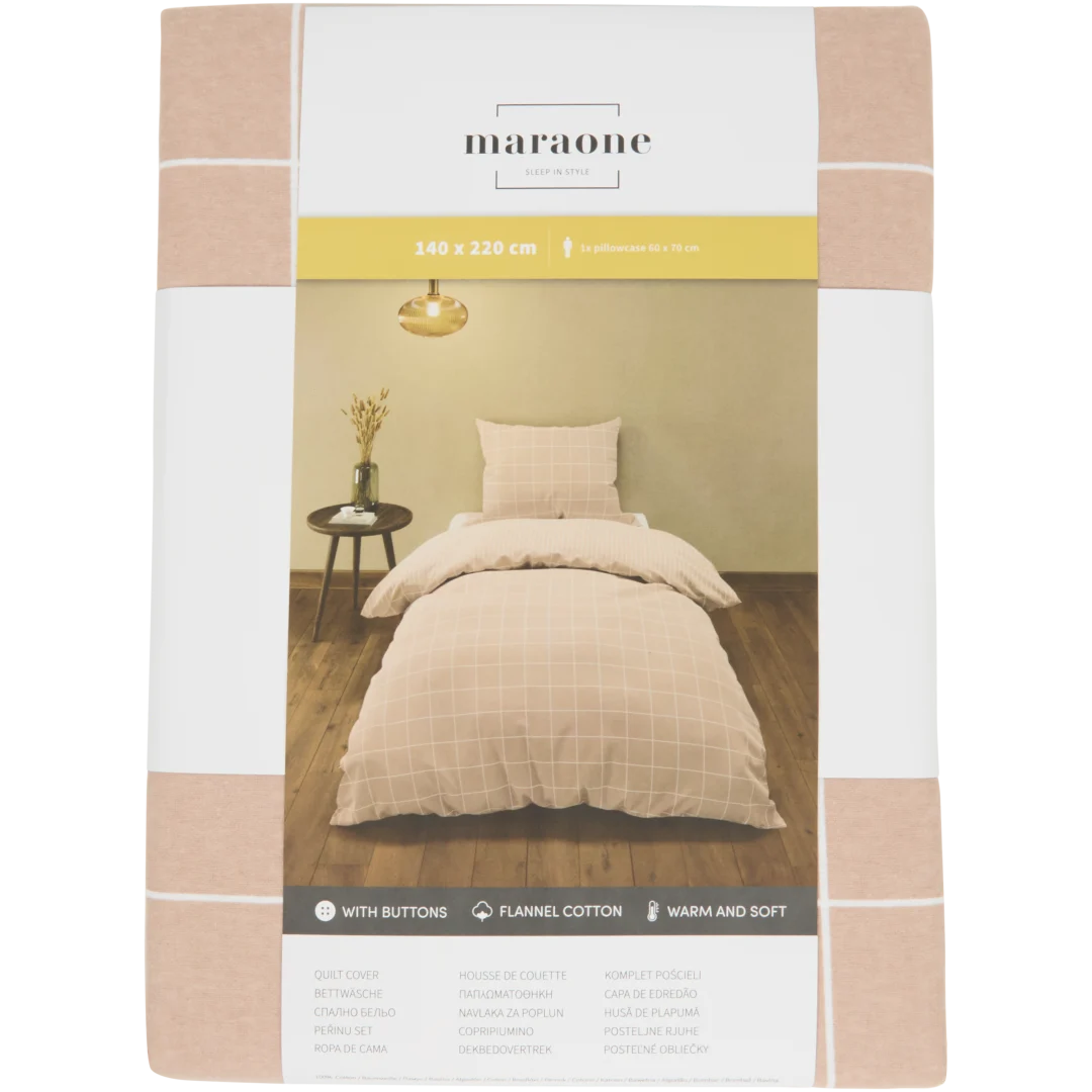 Parure de lit en flanelle