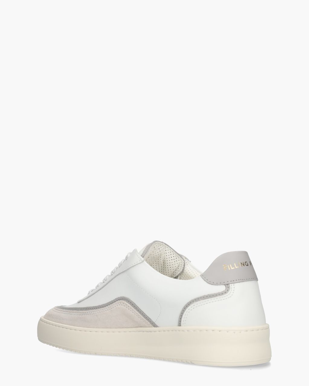 Filling Pieces Mondo Stack Nappa Wit/Grijs Herensneakers