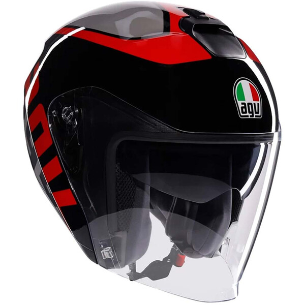 AGV - Casque Irides Valenza Noir / Gris / Rouge / Mat