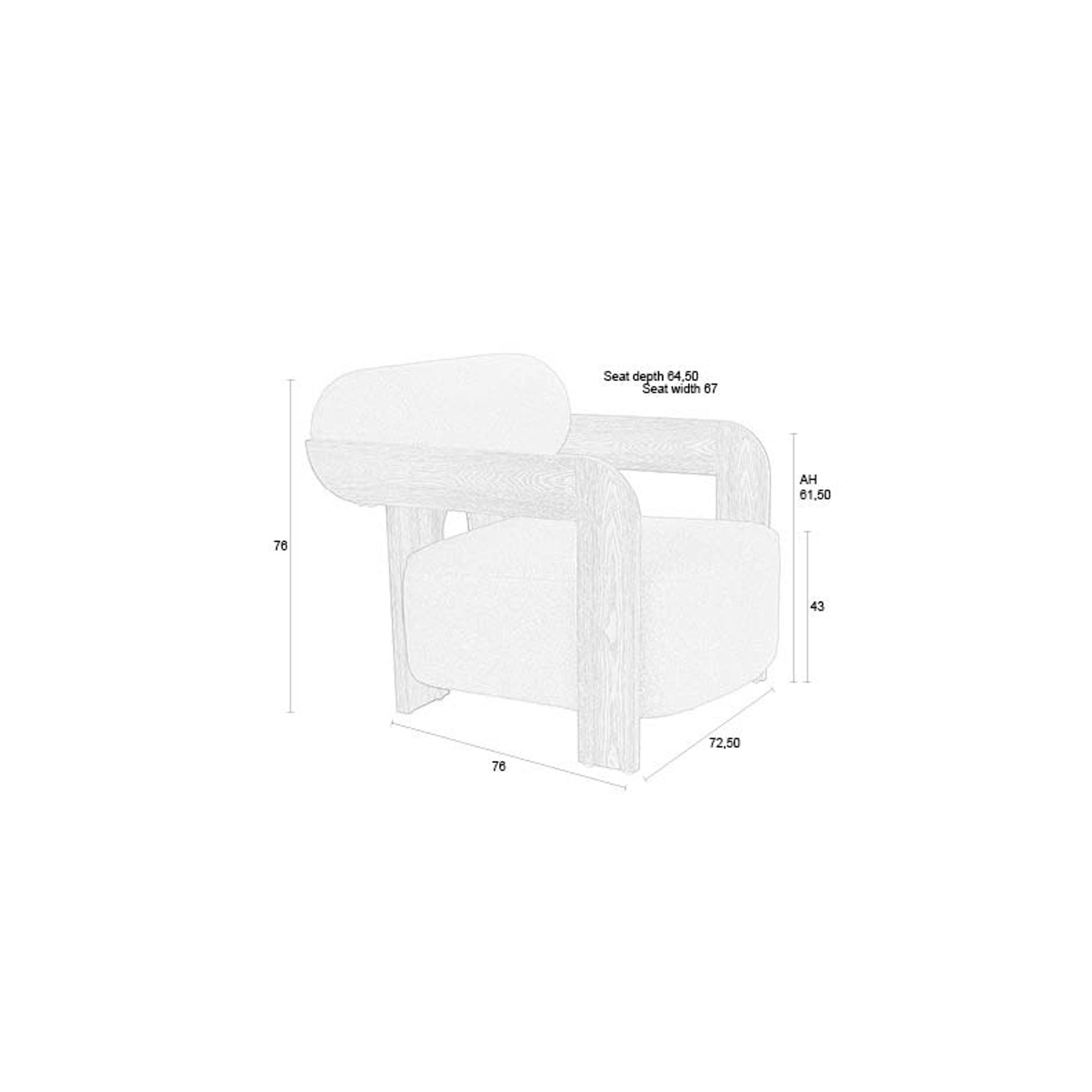 Zuiver fauteuil Oolong