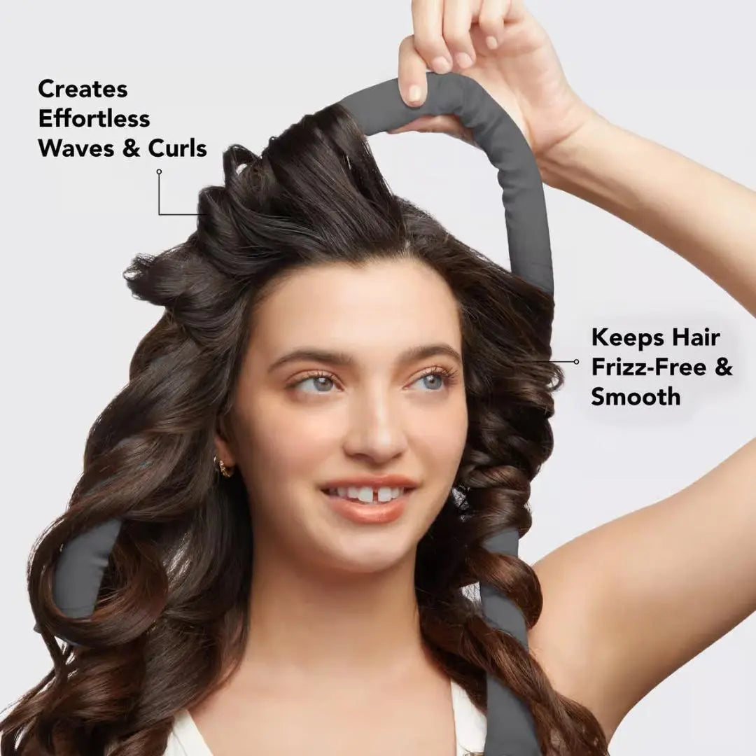 The Satin Heatless Curling Set Charcoal