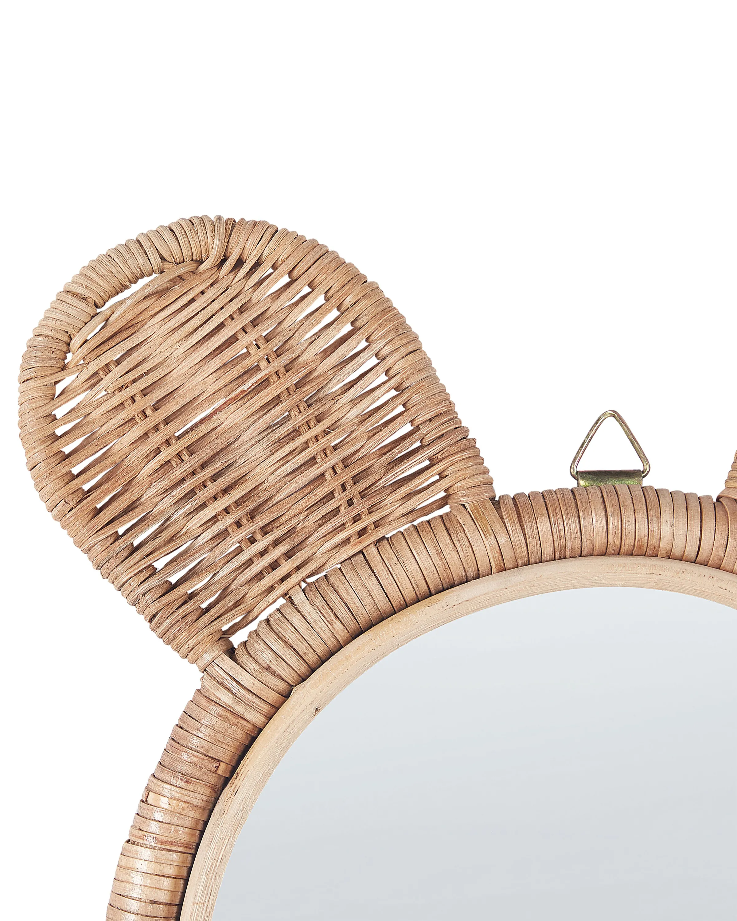 Wandspiegel ASHANTI 30 cm 33 cm Rotan Natuurlijk