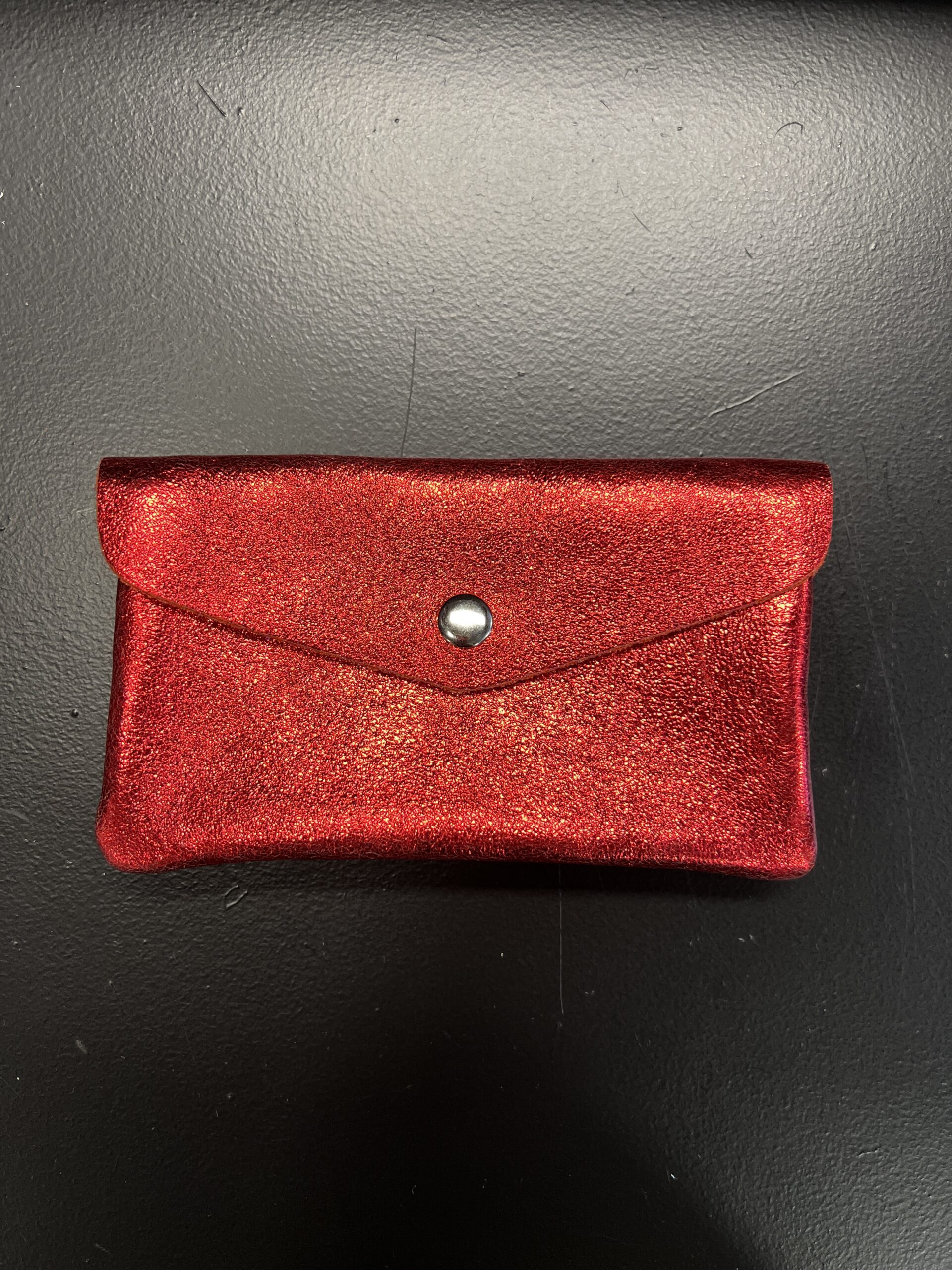 Lommers Leer Portemonnee L Evelyn | 5 Metallic Red