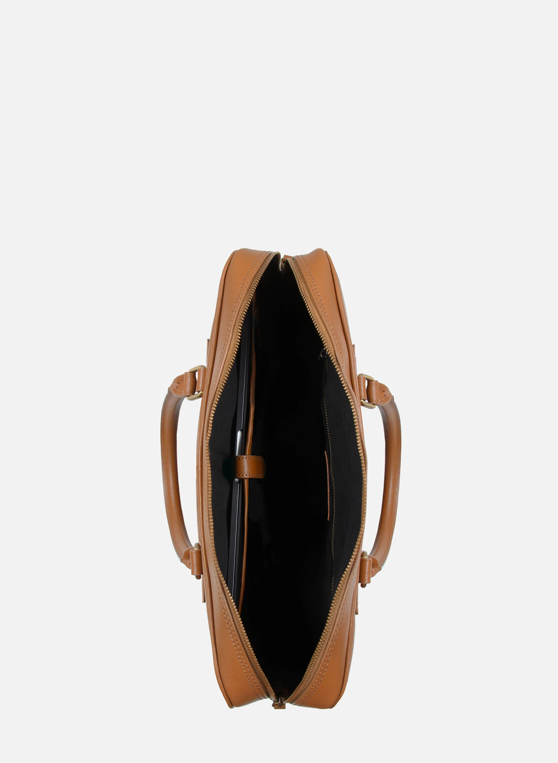 Sacoche cuir gravé | Marron
