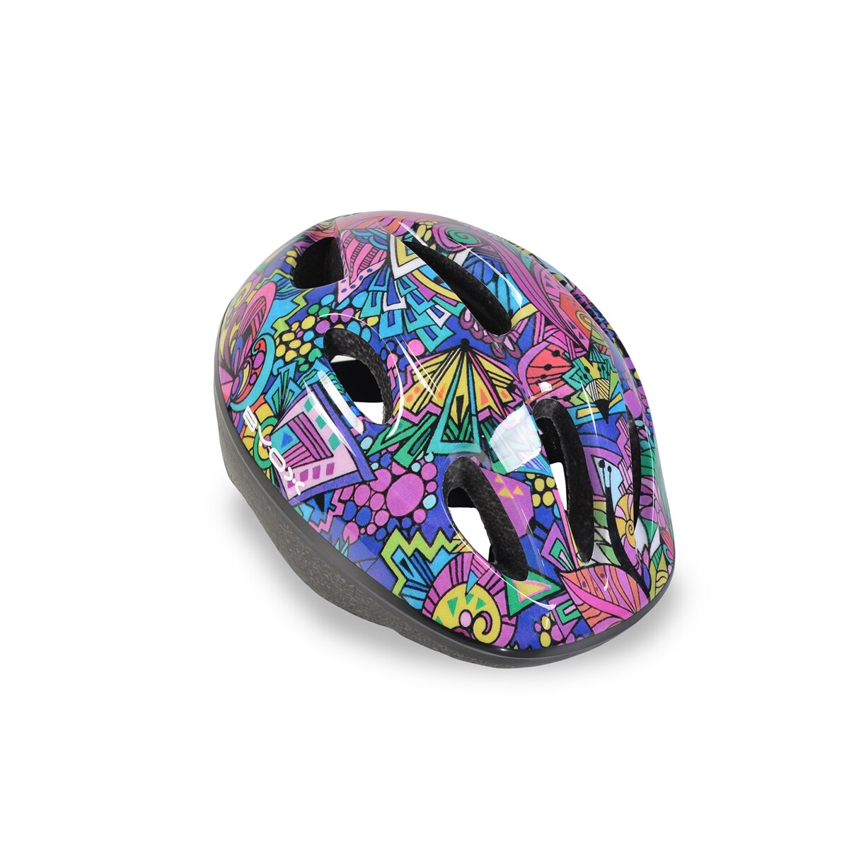 Byox Kinder Schutzhelm Y03 Größe S 48-54 cm einstellbar LED-Beleuchtung 8 Löcher bunt