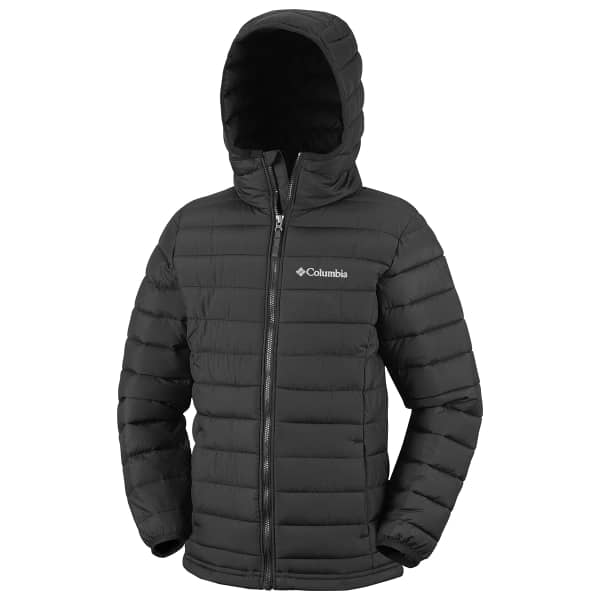 Doudoune randonnée COLUMBIA POWDER LITE II HOODED JACKET BLACK