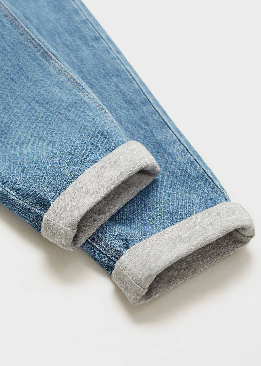 Mango Kids high waist mom jeans blauw