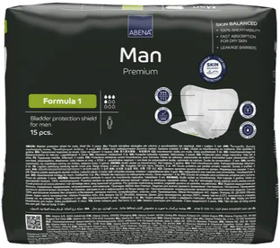 Abena Man Premium Formula 1 Inlegverband - Multiverpakking 6x15ST