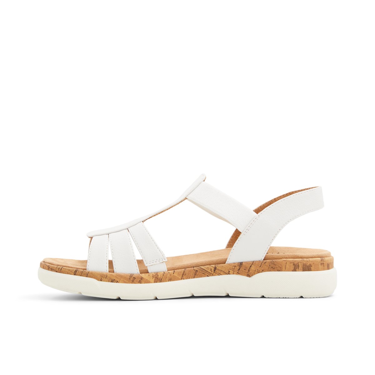 SOLEMATE-Amaria-Sandales à lanières - Platforme - Blanc