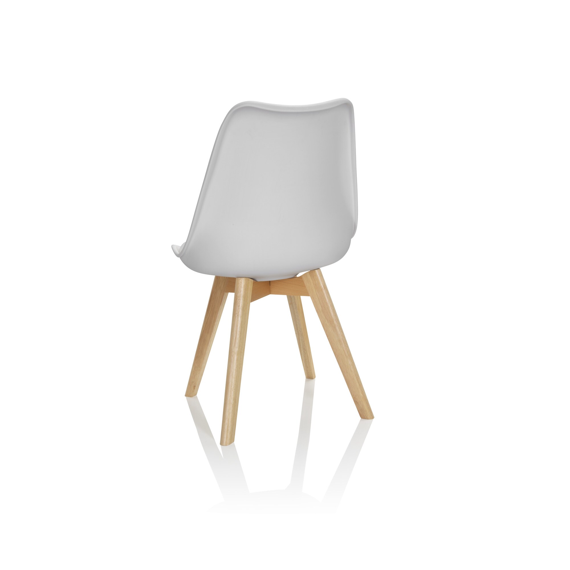 Schalenstuhl 4er Pack SCANDI Kunststoff ohne Armlehnen hjh OFFICE