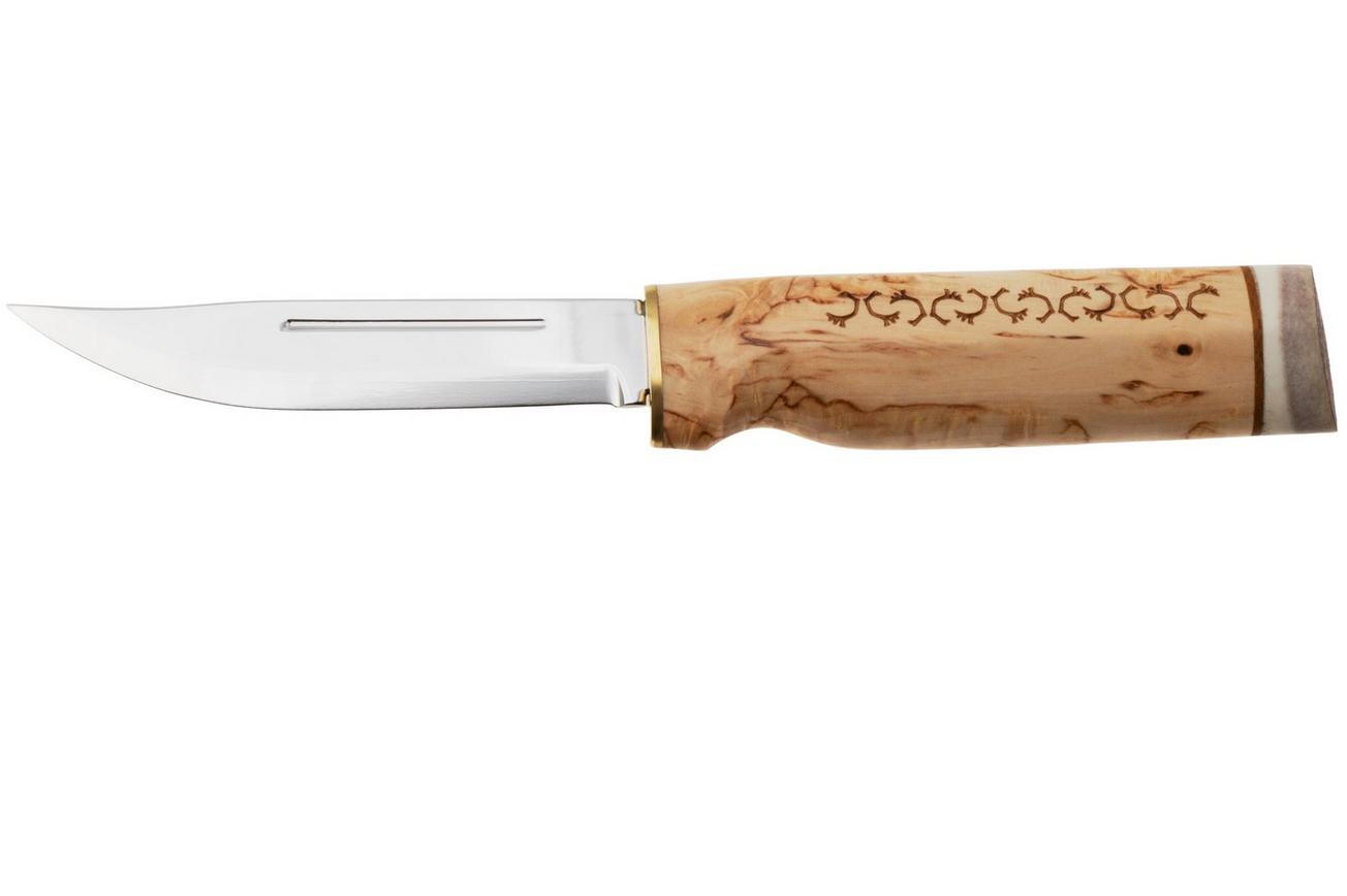 Marttiini Wild Reindeer 11 Pailakka 542014 Stainless, Curly Birch, vaststaand mes