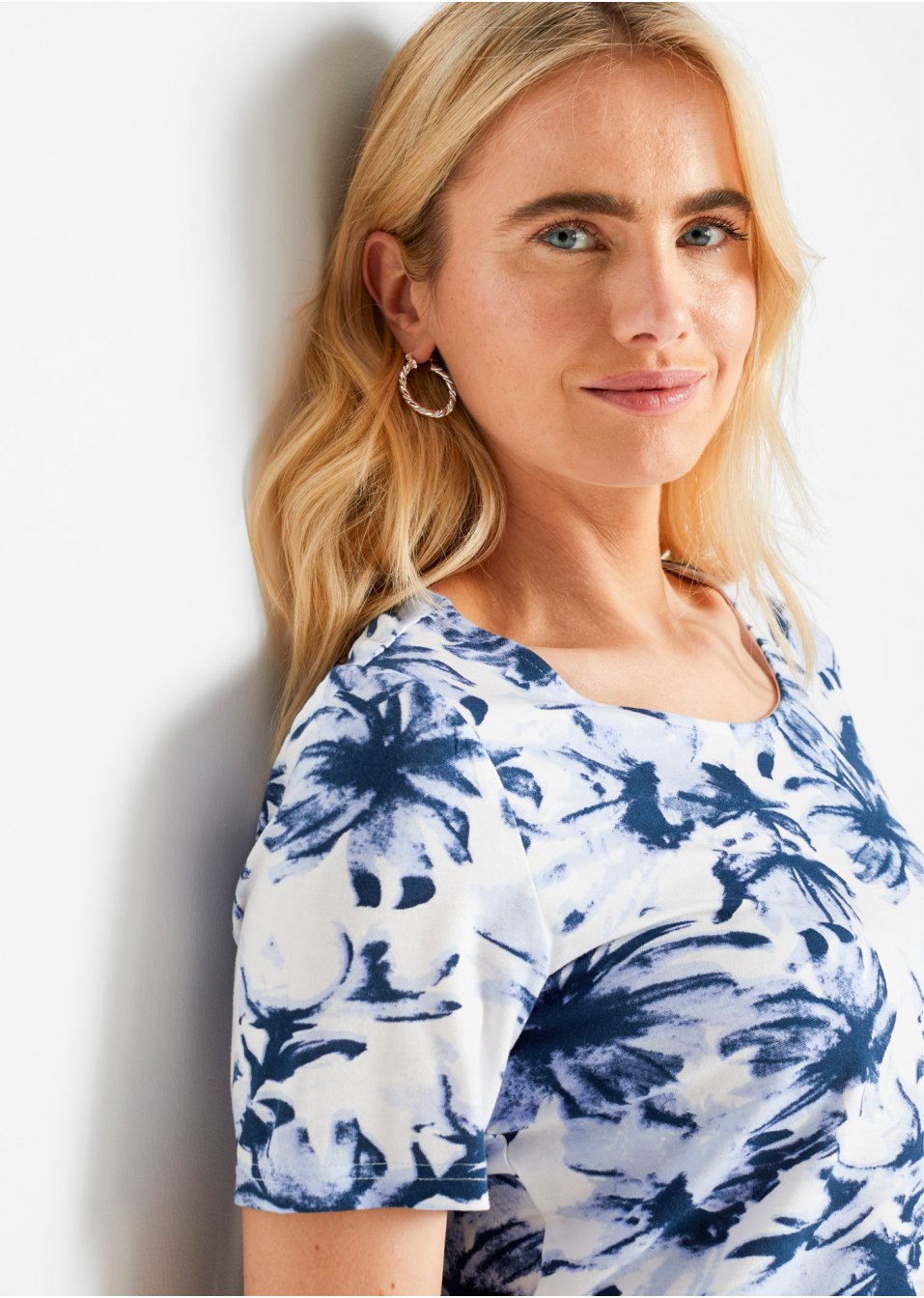 T-shirt à motif floral