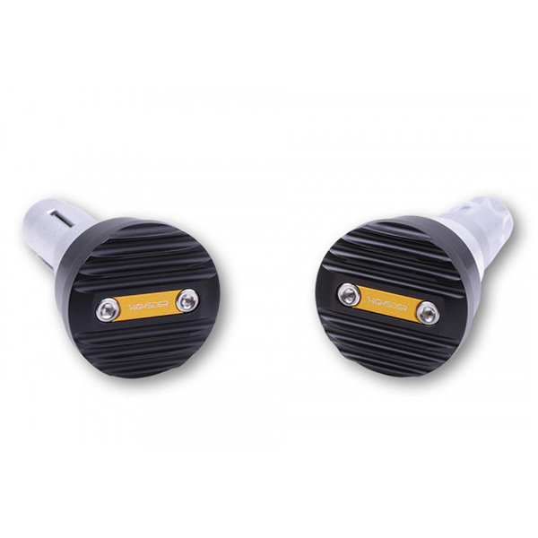Highsider - Embouts de guidon Wave Noir / Or