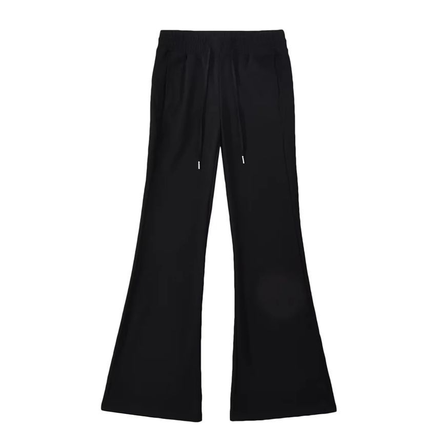 Asiris - Lage taille effen rechte joggingbroek