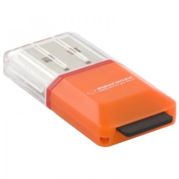 Esperanza Leitor de Cartão Micro Sd usb 2.0 Laranj EA134O