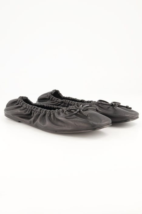 Leder-Ballerinas, Lamm-Nappaleder, Weite H