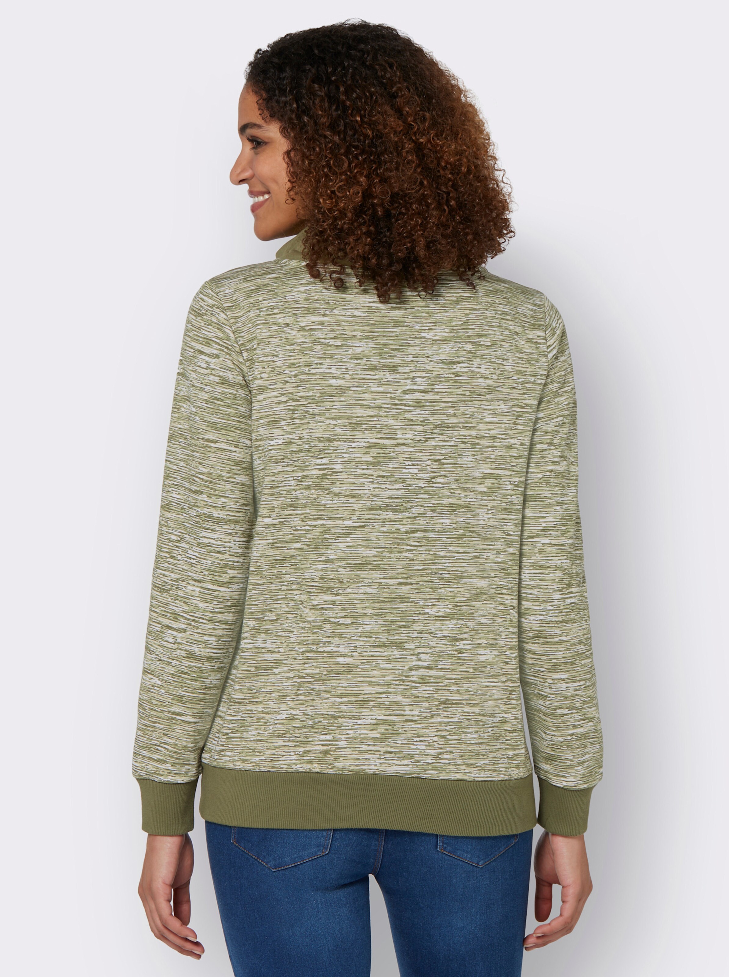 Sweatshirt mit Kontrast-Details