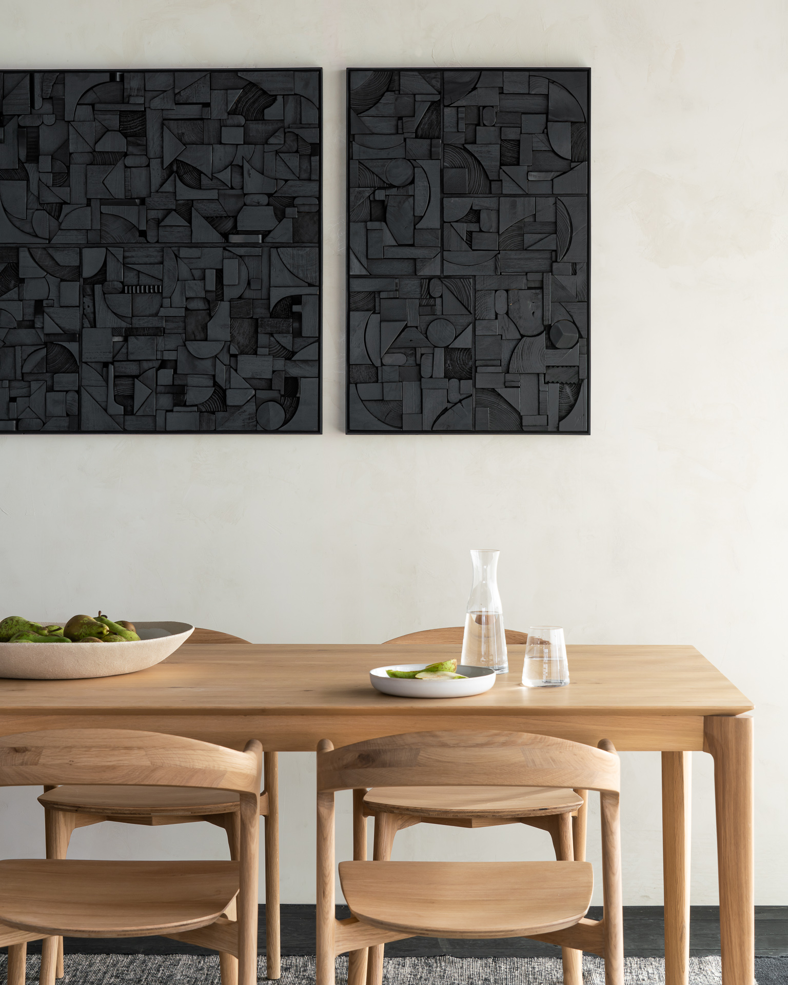 Eettafel Bok 240x100 cm eiken gelakt