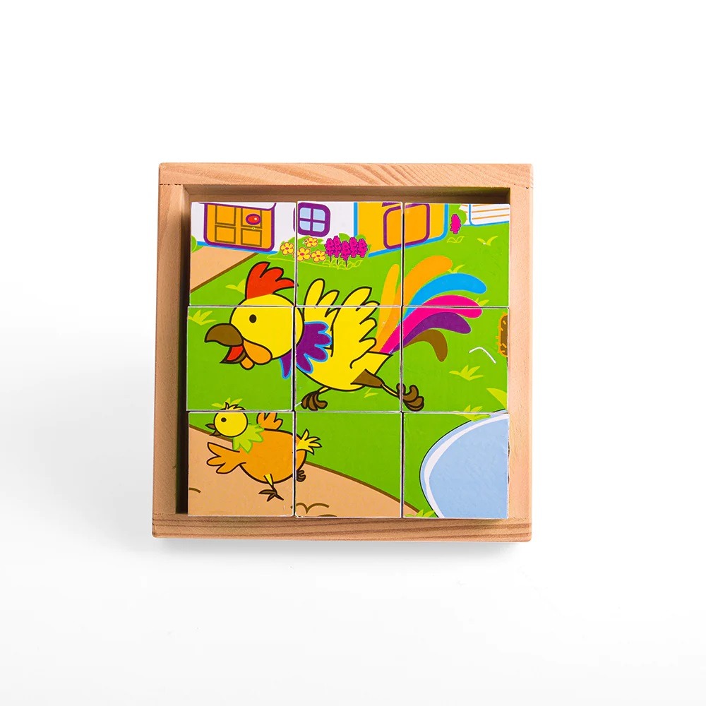 Puzzle cube animaux