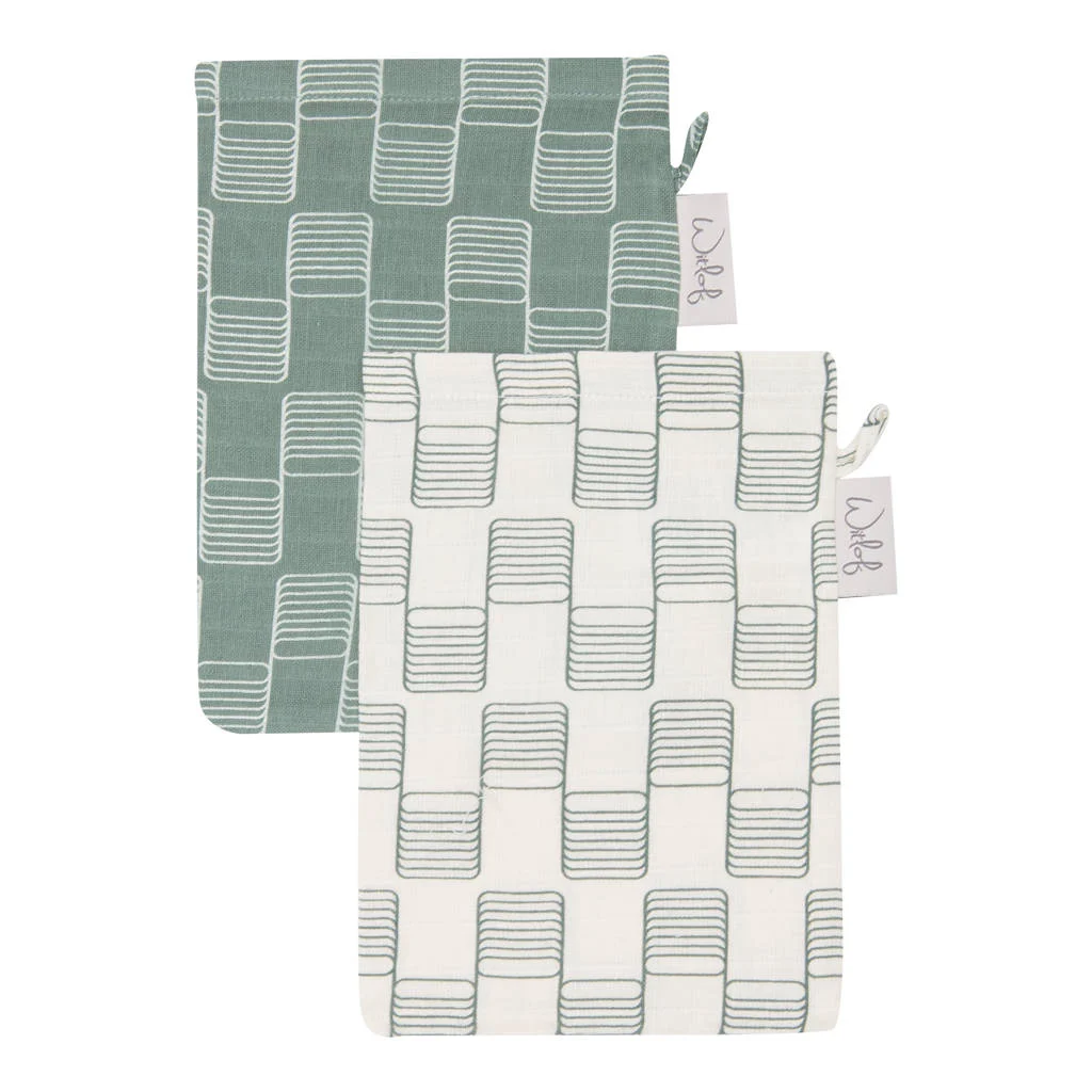 washandje Sticky Stripes - set van 2