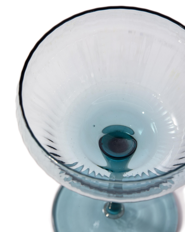 POLSPOTTEN Pum coupe champagneglazen set van 2 donkerpaaars