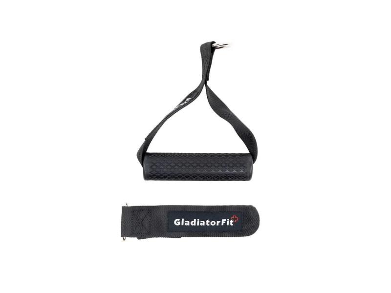 Gladiatorfit Gepolsterte Zuggriffe aus Gummi 2er-Pack Gummi-Gewichthebergriff