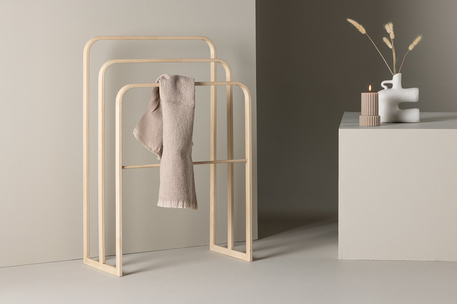 Drammen håndklestativ Beige