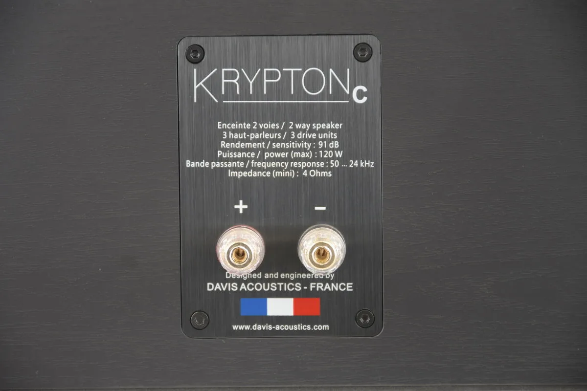Davis Acoustics Krypton C Noir Enceintes centrales
