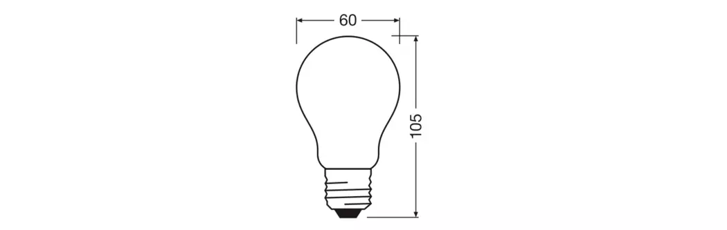 LED-Birne E27/3,8 Watt/Energie A