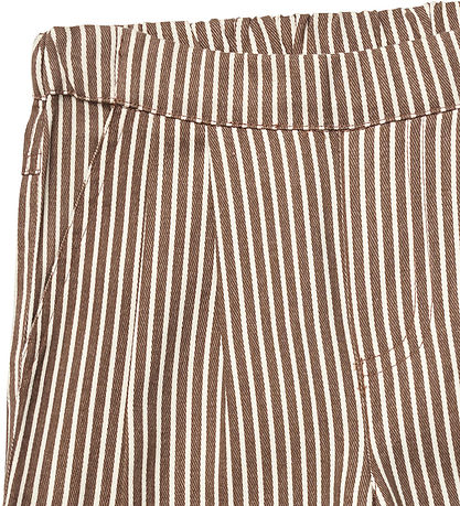 Fl?ss Bukser - Bib - Roast Brown Stripe