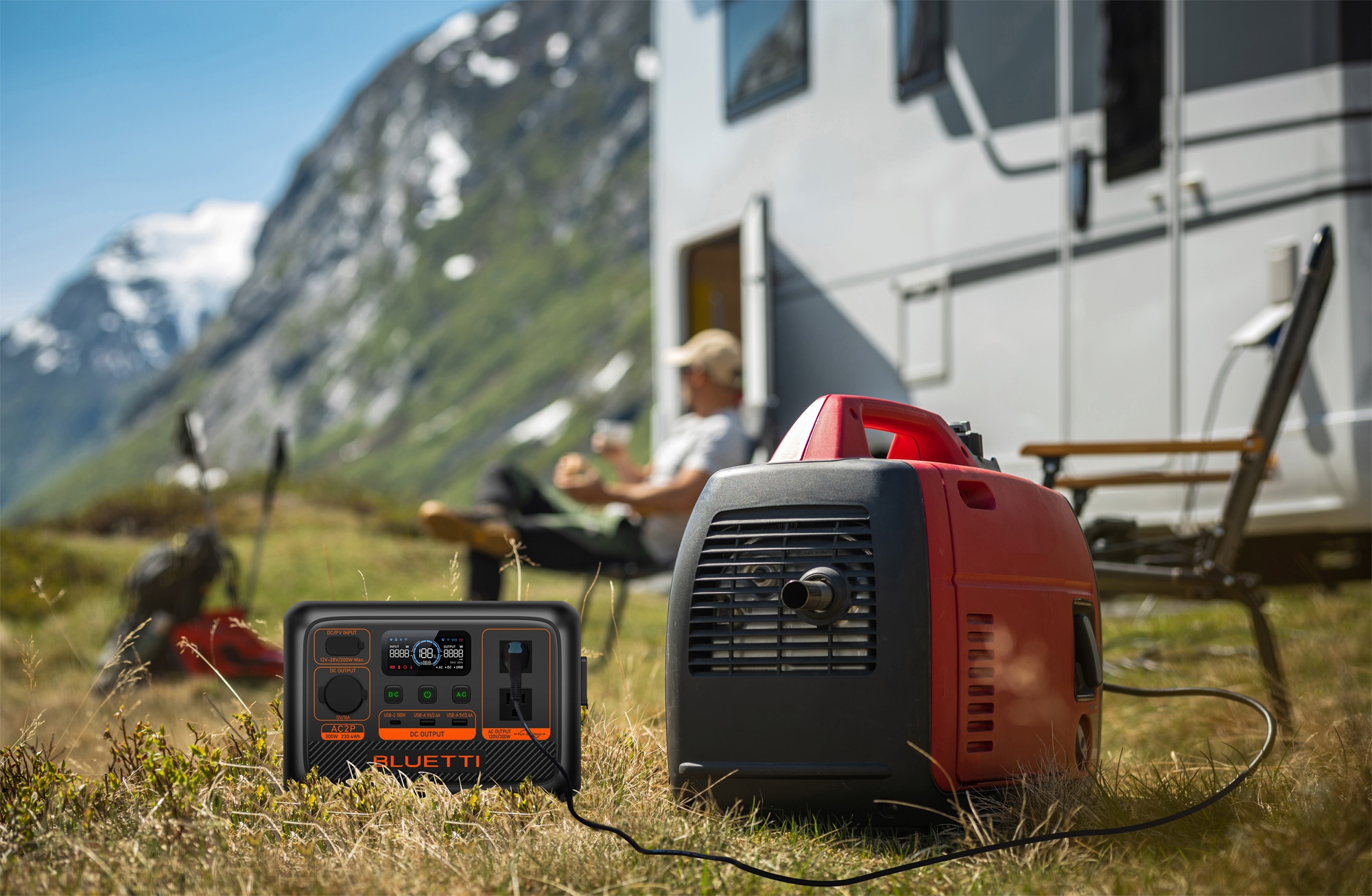 BLUETTI AC2P-Black-EU tragbare Powerstation 300 W