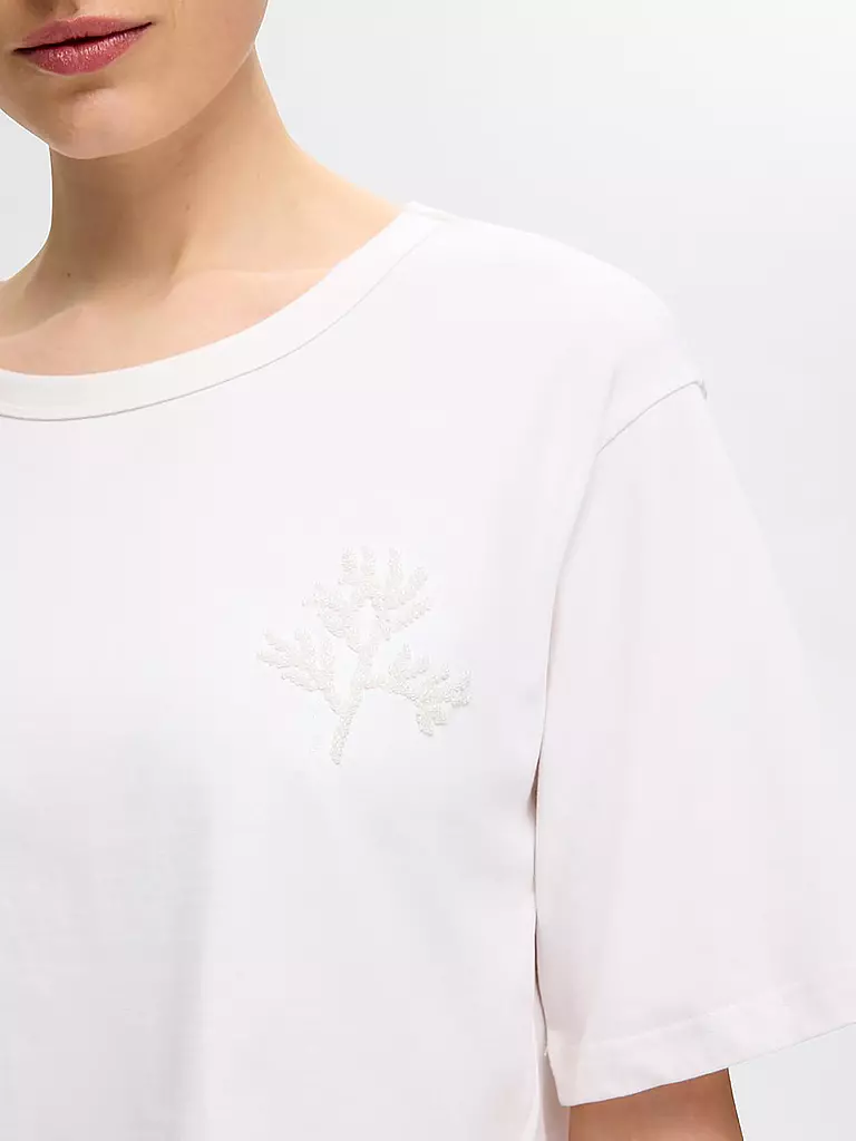 SELECTED FEMME T-Shirt SLFMARITA weiss