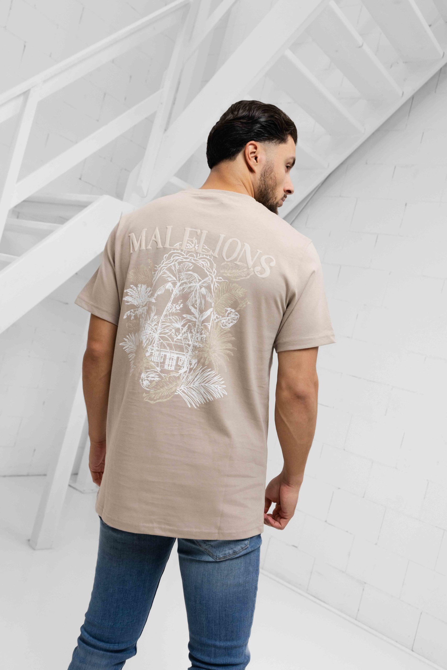 Malelions Jungle T-Shirt Heren Lichtbruin
