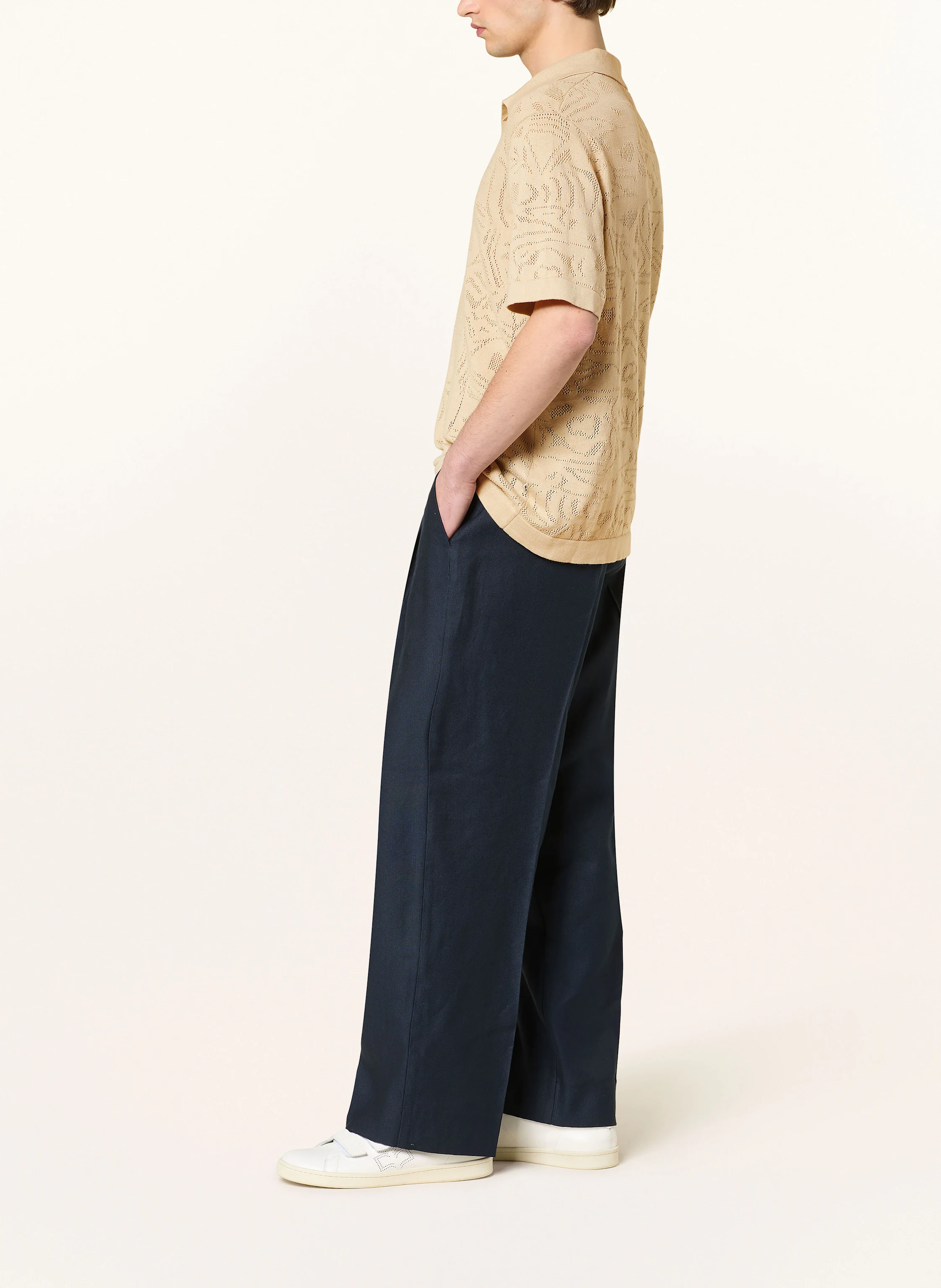 NN.07 Hose KAY 1808 Relaxed Fit mit Leinen