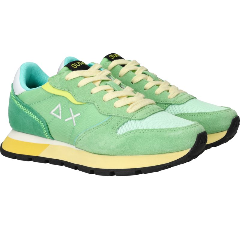 SUN68 Ally Color Explosion Sneakers Groen Dames