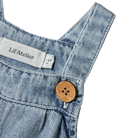 Lil' Atelier Latzhosen - NbfFunda - Medium+ Blue Denim