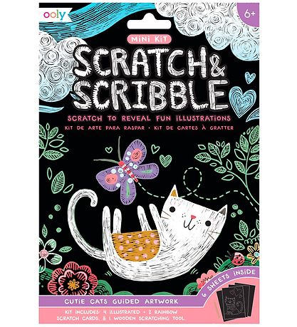 Ooly Scratch and ScribBlå Mini S?t - Cutie Cats