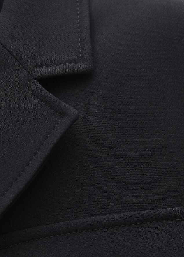 MANGO Jacket belt pockets Black