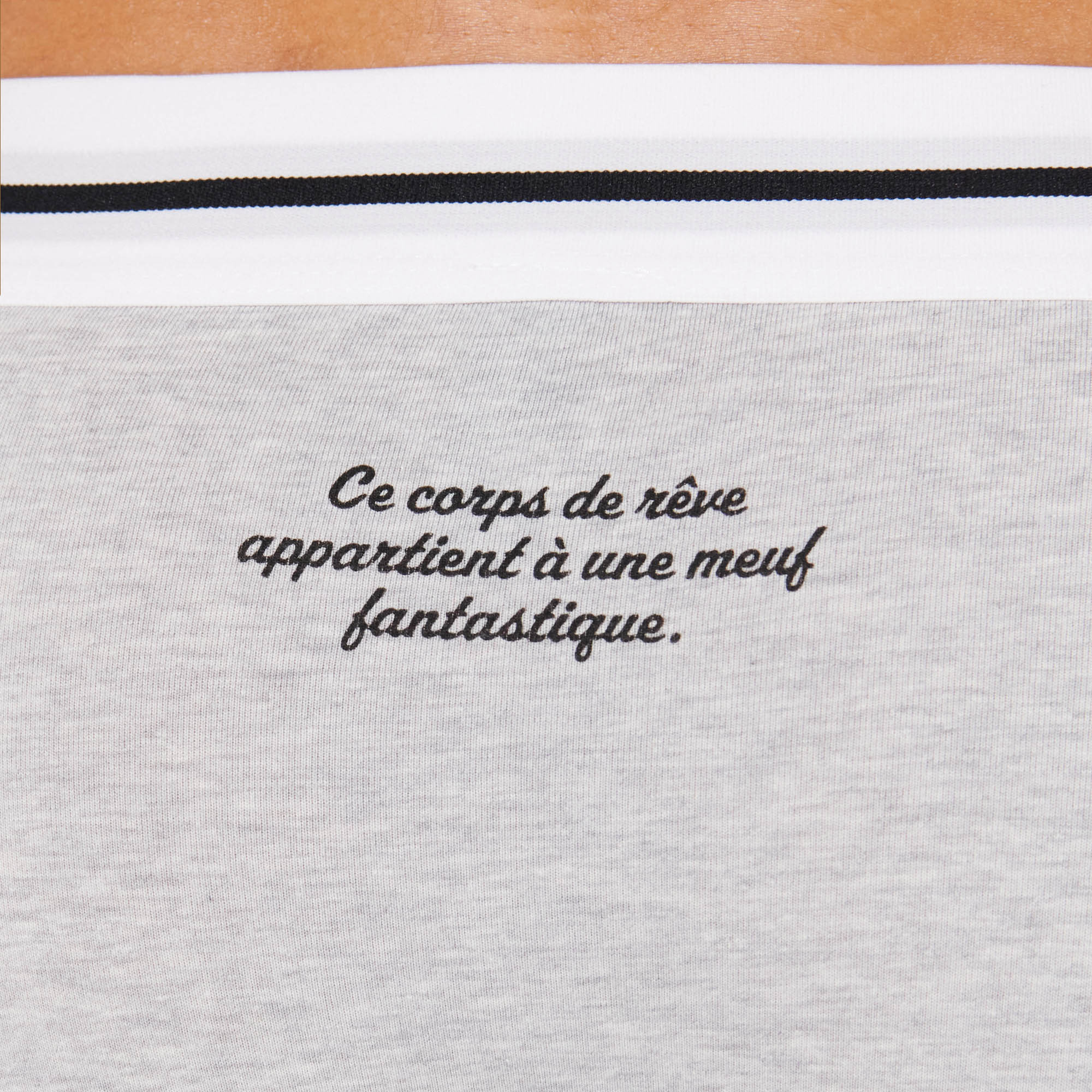 Boxer à message en coton
