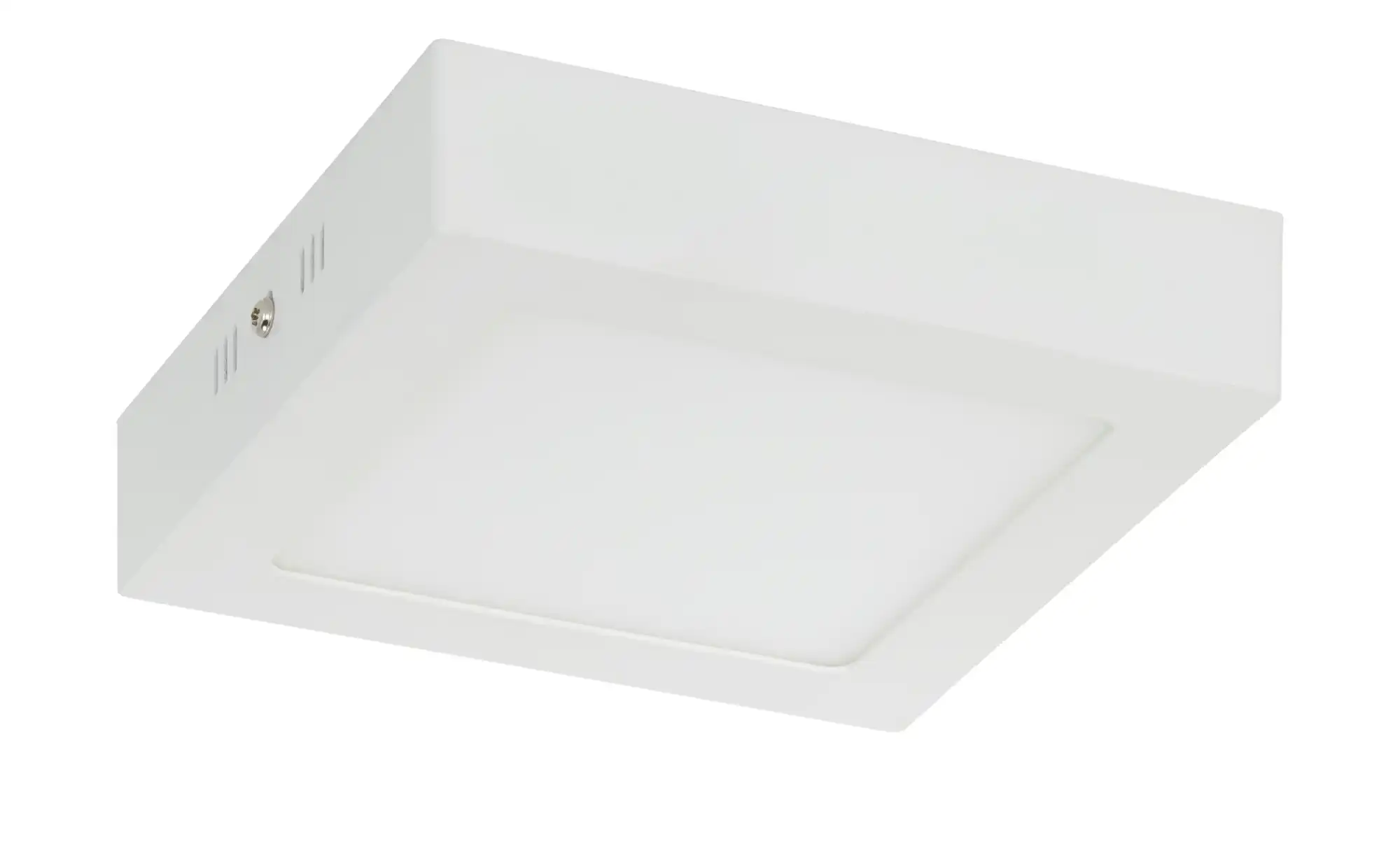 LED-Deckenleuchte, eckig, weiß matt