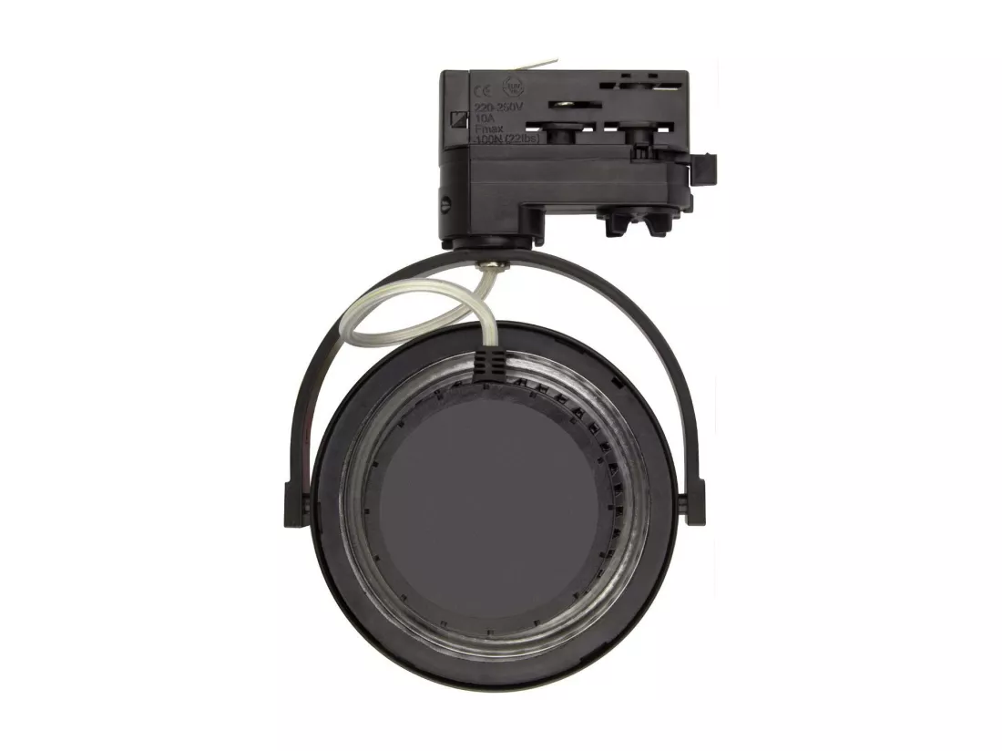 Spot LED sur Rail Triphasé CREE AR111 15W Dimmable Noir 4000K Blanc neutre