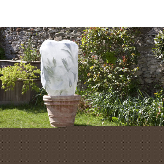 Lot de 2 housses d'hivernage Hiverzip blanches 50g/m² H. 1,60xØ. 0,63m