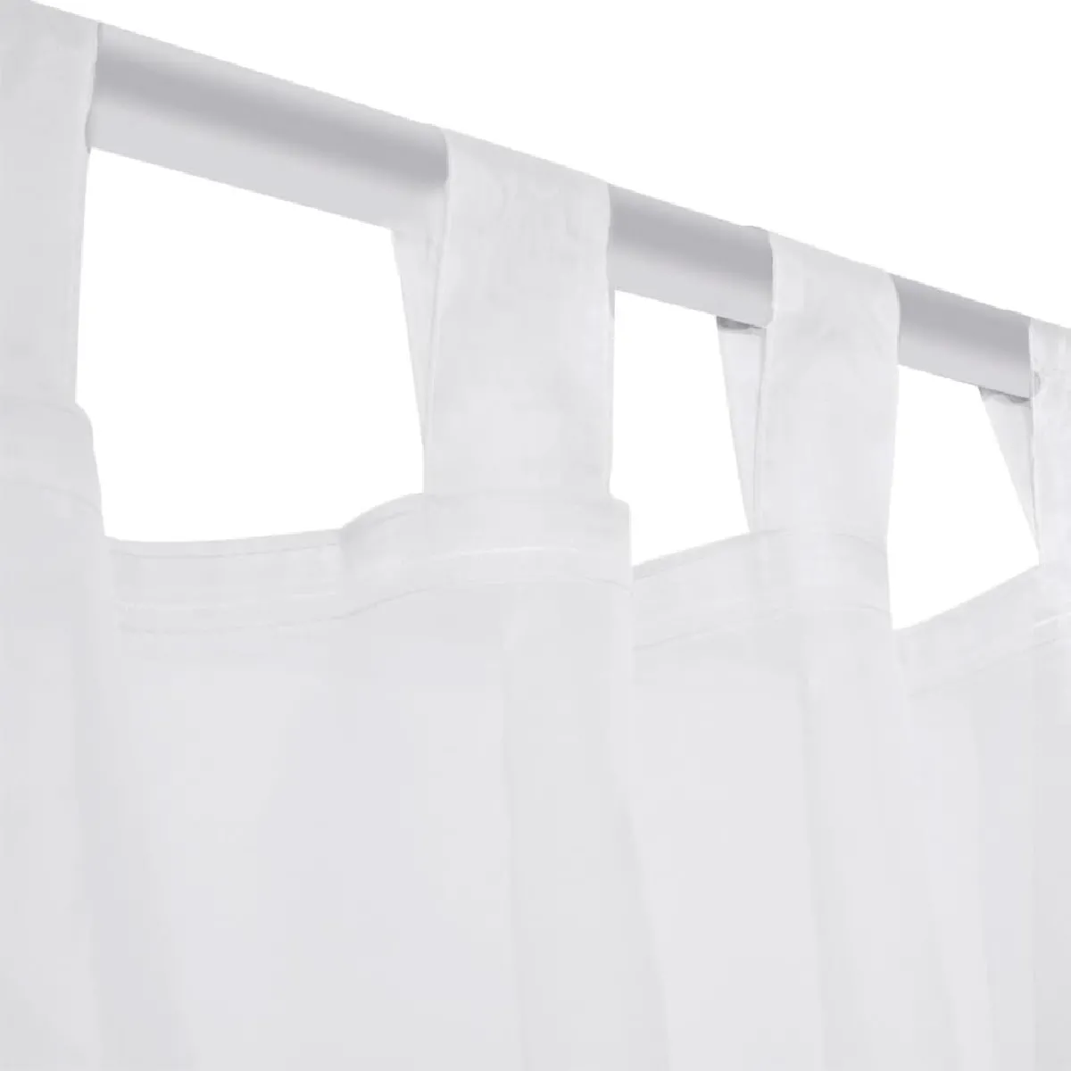 VidaXL Rideau fin 2 pcs - Blanc