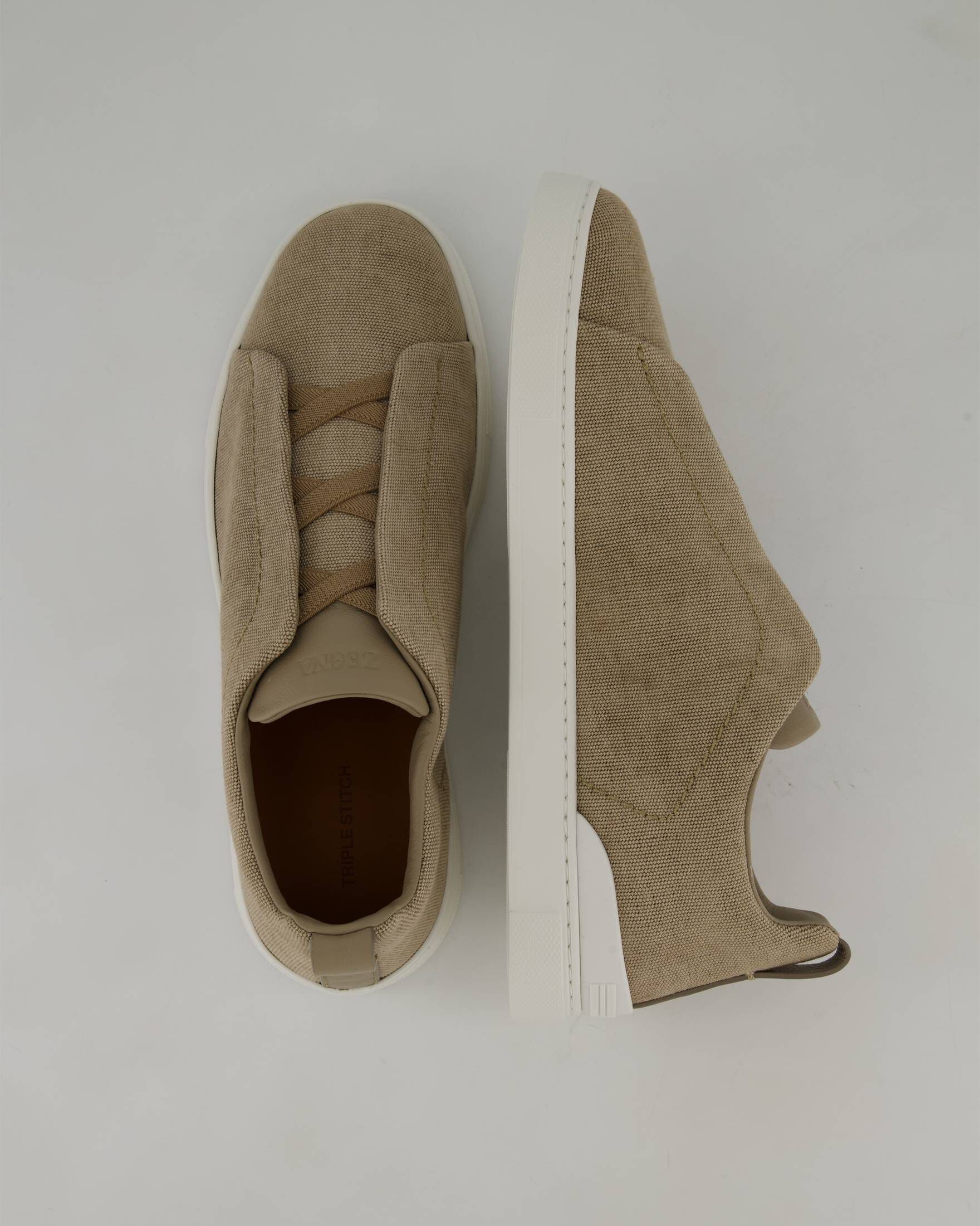 Zegna| Herren Sneaker TRIPLE STITCH LOW TOP CANVAS