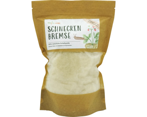 Slakkenbescherming voor mijn oogst: Slakkenbescherming van 100% schapenwol, gifvrij, los, ca. 75 g, voor ca. 12-15 planten.